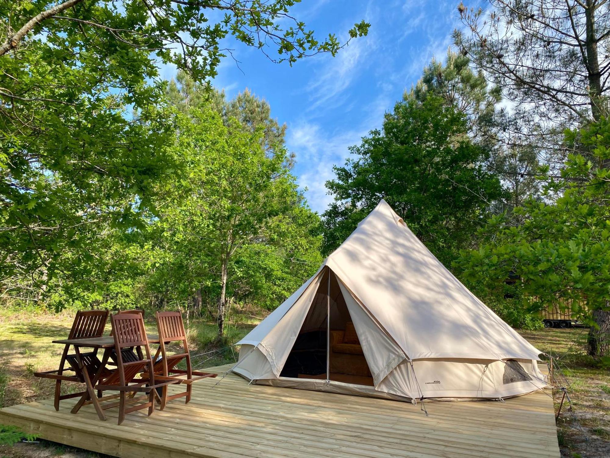 Camping La Kahute - Tente Lodge Au Coeur De La Foret Каркан Екстер'єр фото